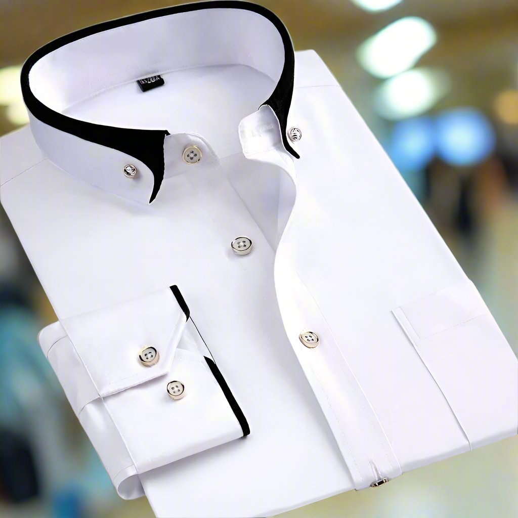 NOMI™ - Camicia elegante - Con maniche lunghe